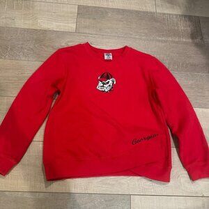 RIVALRY THREADS GIRLS GEORGIA BULLDOG SWEATSHIRT GO DAWGS XL  14/16